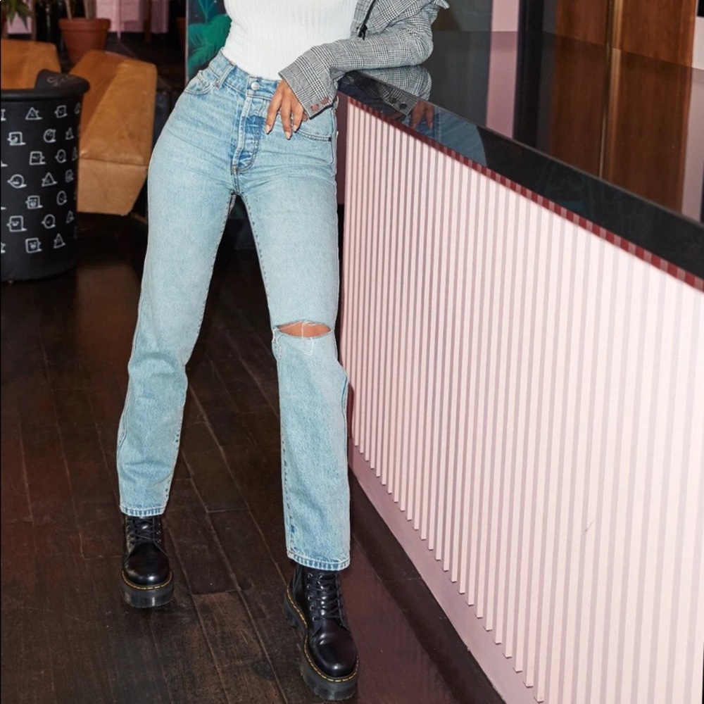 REVICE the ex-boyfriend jean vintage light wash mom fit